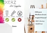 Exerz 30x30cm Canvas Panels 6pcs 3mm 280gsm 100% Cotton Oil & Acrylic view 7