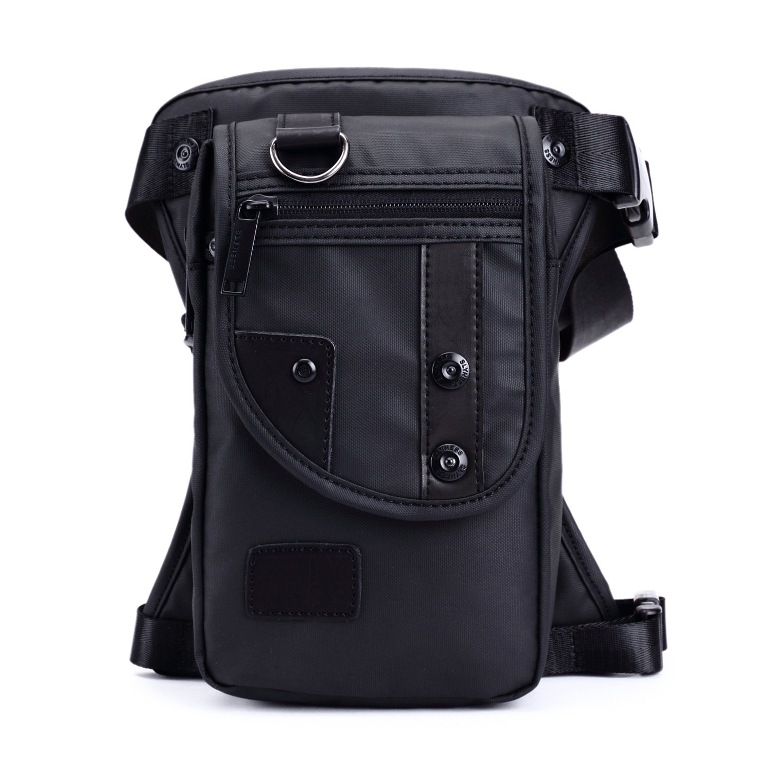 Foino Men Waist Bag Outdoor Leg Bag Travel Fanny Pack Climbing Bum Bag Sport Hip Bag Vintage Casual Belt Bag for Bike