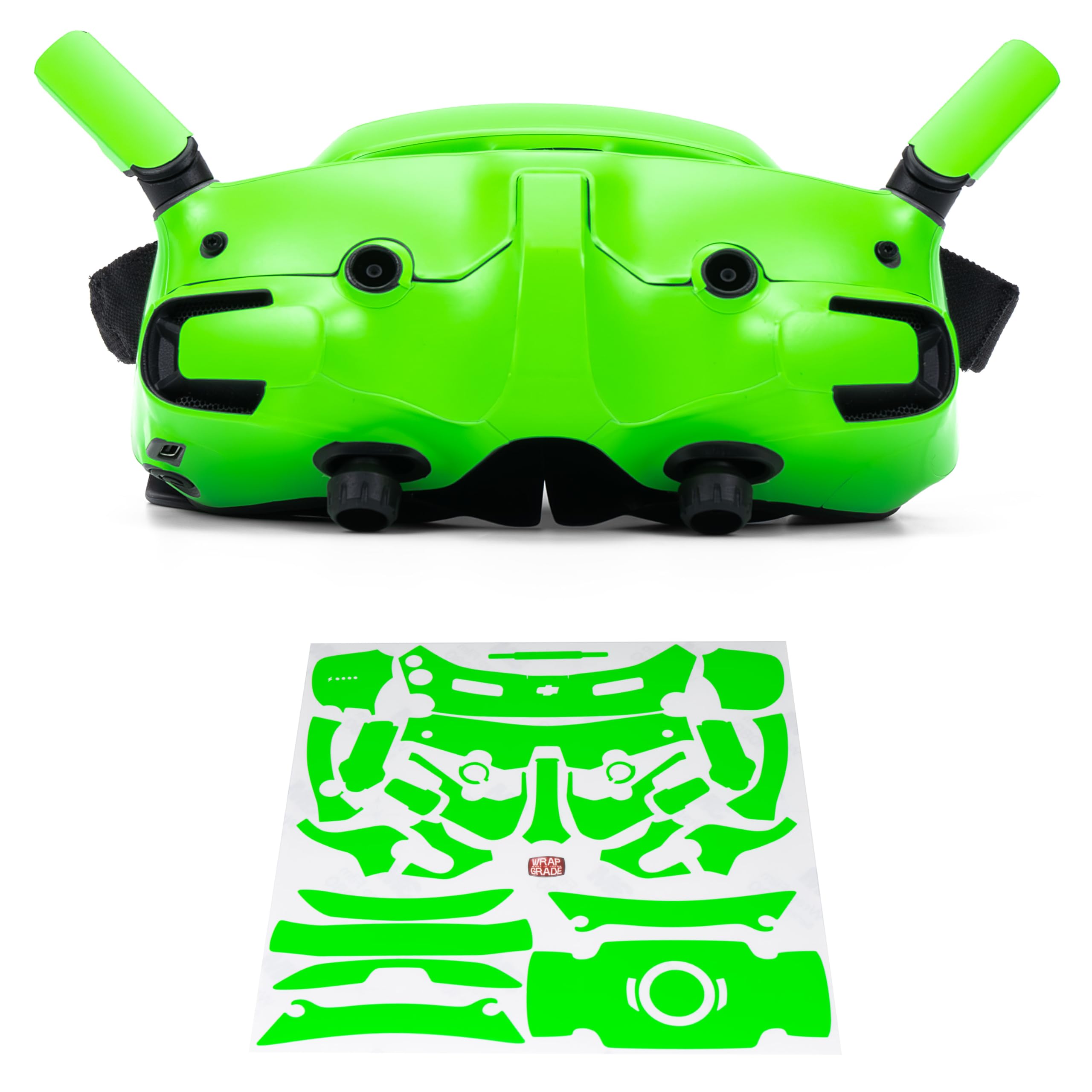 WRAPGRADE Skin Stickers for DJI Goggles 3 (Neon Green)