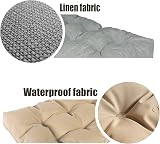 Pcevathiy Custom Bench Cushions Indoor Outdoor Tufted Non-Slip Bottom view 2