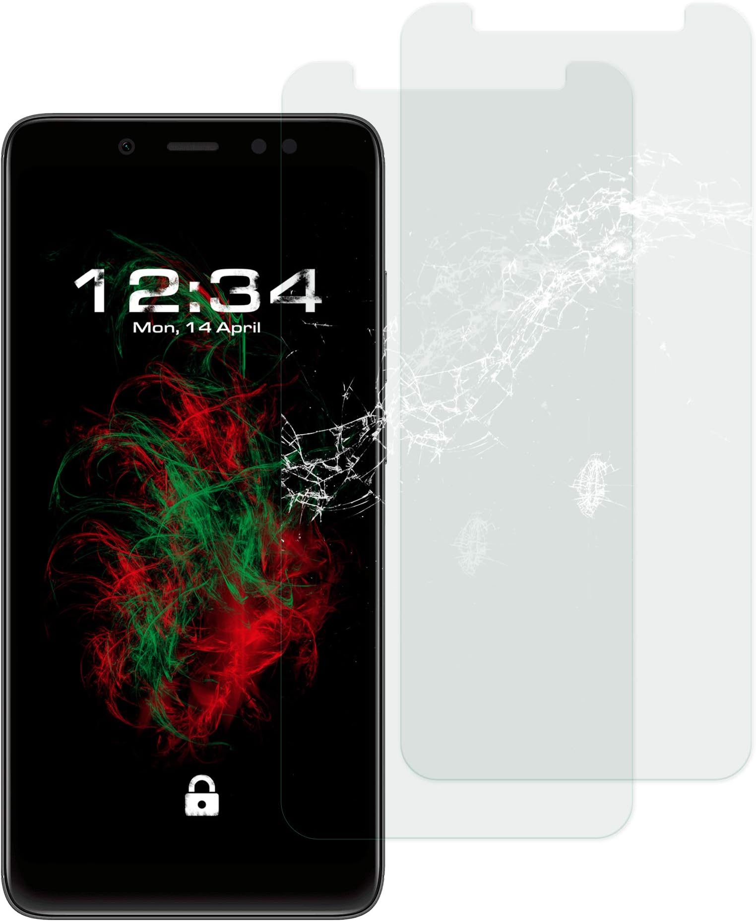Baluum Tempered Glass for Xiaomi Redmi Note 5 Pro Clear Screen Protector Tempered Glass Film 9H Real Glass Film Clear Tempered Glass Screen Protector Glass Clear Screen Protector (Glass Film Clear)