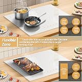 Karinero White Induction Hob 4 Zone 60cm Flex Zone 2800W Auto Switch Off view 5