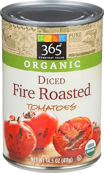 365 everyday value diced fire roasted tomatoes (099482442187)