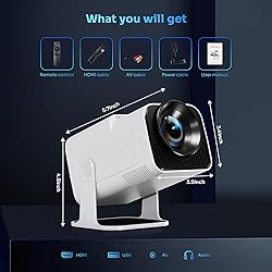 2024 NEW Smart Mini Projector with 180° Adjustable