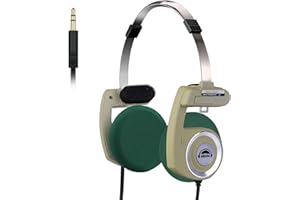 OKCSC On-Ear Retro Headphones,3.5mm No Mic Wired Heasets, 40mm Class Film/Foldable Lightweight Design/All Day Comfort/HiFi So