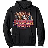 Stranger Things Season 5 Main Crew 80's Style Group Logo Pullover Hoodie