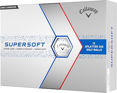 Callaway Supersoft Golf Ball 2023 Blue Splatter Hybrid