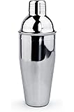 New Star Foodservice 48414 Stainless Steel Cocktail Shaker, 25 oz, Silver