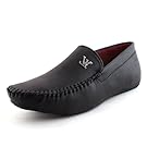 LEE-VISE Men's Black Shearling Loafers