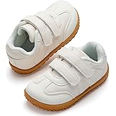 tombik Toddler Shoes Lightweight Barefoot Walking Shoes Non-Slip Sneakers with Dual Hook and Loops