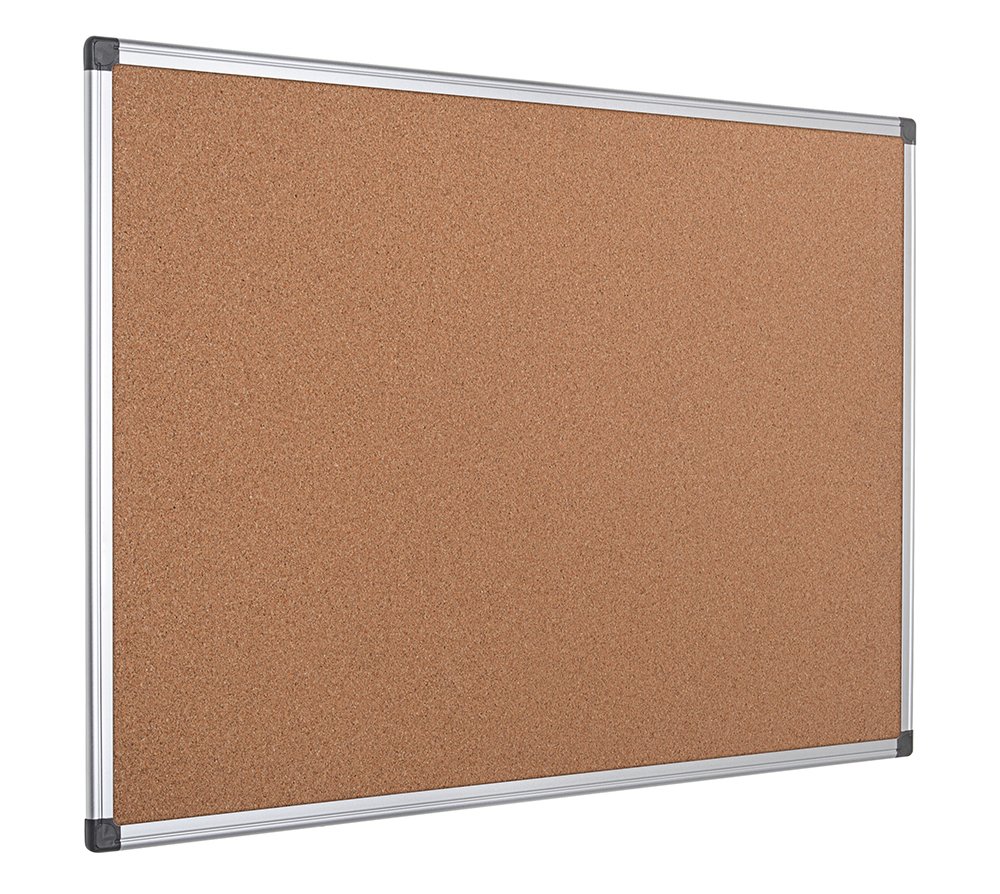 Bi-Office Maya Cork Notice Board Aluminium Frame 180x120cm