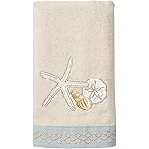 Avanti Linens - Hand Towel, Soft & Absorbent Cotton Towel, Beach Inspired Bathroom Accessories (Seaglass Collection)