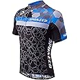 sponeed Men's Cycling Jerseys Tops Biking Shirts Short Sleeve Bike Clothing Full Zipper Bicycle Jacket with Pockets