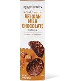 One 4.4 ounce box of Salted Caramel Belgian Milk Chocolate Crisps