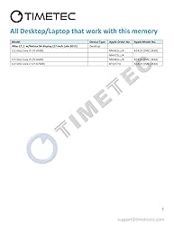 Timetec 16GB KIT(2x8GB) Compatible for Apple Late