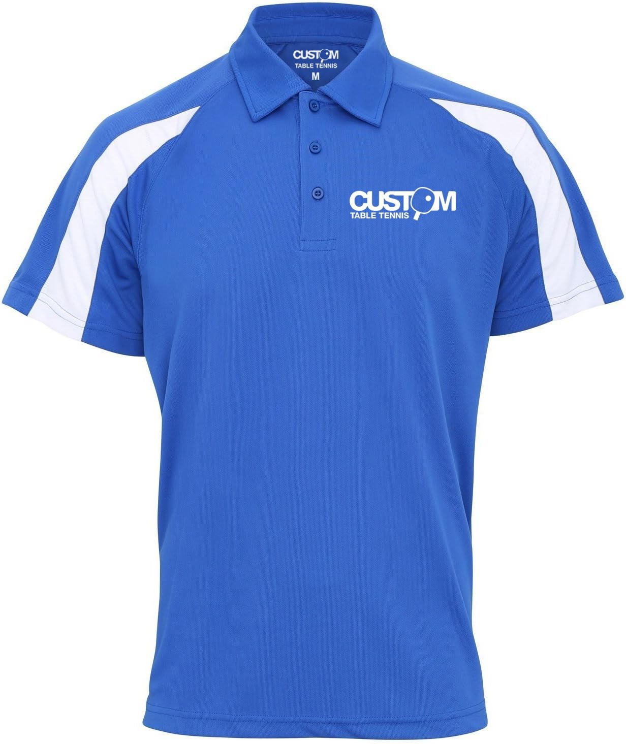 CUSTOM TABLE TENNIS TOURNAMENT PRO MATCH SHIRT BLUE (Medium 40/42)