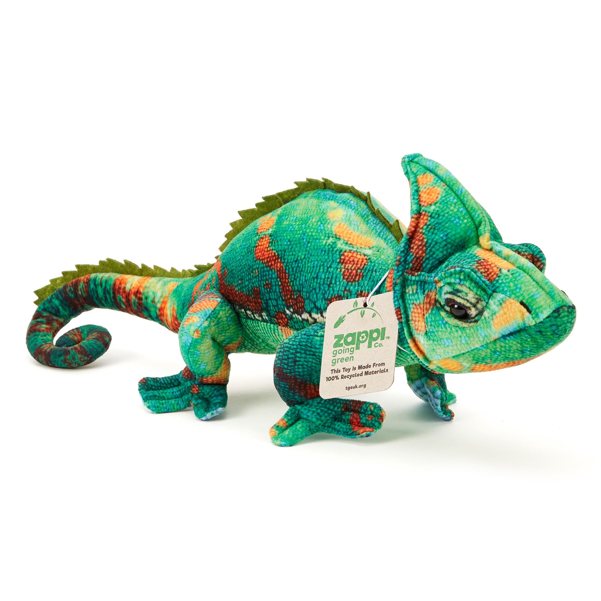 Zappi Co 100% Recycled Chameleon Plush Toy (42cm Length) Perfect Playtime Companions for Children with Lifelike Detail featured Tiktok — image 1