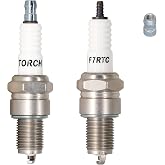 2PK TORCH F7RTC Spark Plug Replace for NGK 5534/BPR7ES V-line-19 | for Bosch 7992/WR5DC 4038/WR5DP, for Champion 332/RN7YC 415/RN9YC 818/RN2C,for Denso W22EPR-U/3088, for ACDelco R41CXLS, OEM
