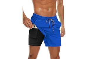 COOFANDY Men's Swim Trunks Quick Dry Bathing Suit with Pockets Swimwear Beach Board Short Swimsuit S-XXL