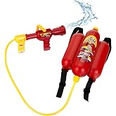 Klein - Firefighter Water Sprayer Backpack Toy with 2L Tank | Large 67oz tank capacity, shoots water up to 6 feet, durable plastic water gun for outdoor role play and costumes