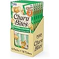 INABA Churu Bites for Cats, Soft/Chewy Baked Chicken Wrapped Churu Filled Cat Treats with Vitamin E, 0.35 Ounces per Tube, 18 Tubes Total (3 Tubes per Pack), Tuna Recipe