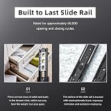 AOLISHENG 5 Pairs Soft Close Drawer Runners 300mm Heavy Duty 45kg Load view 5