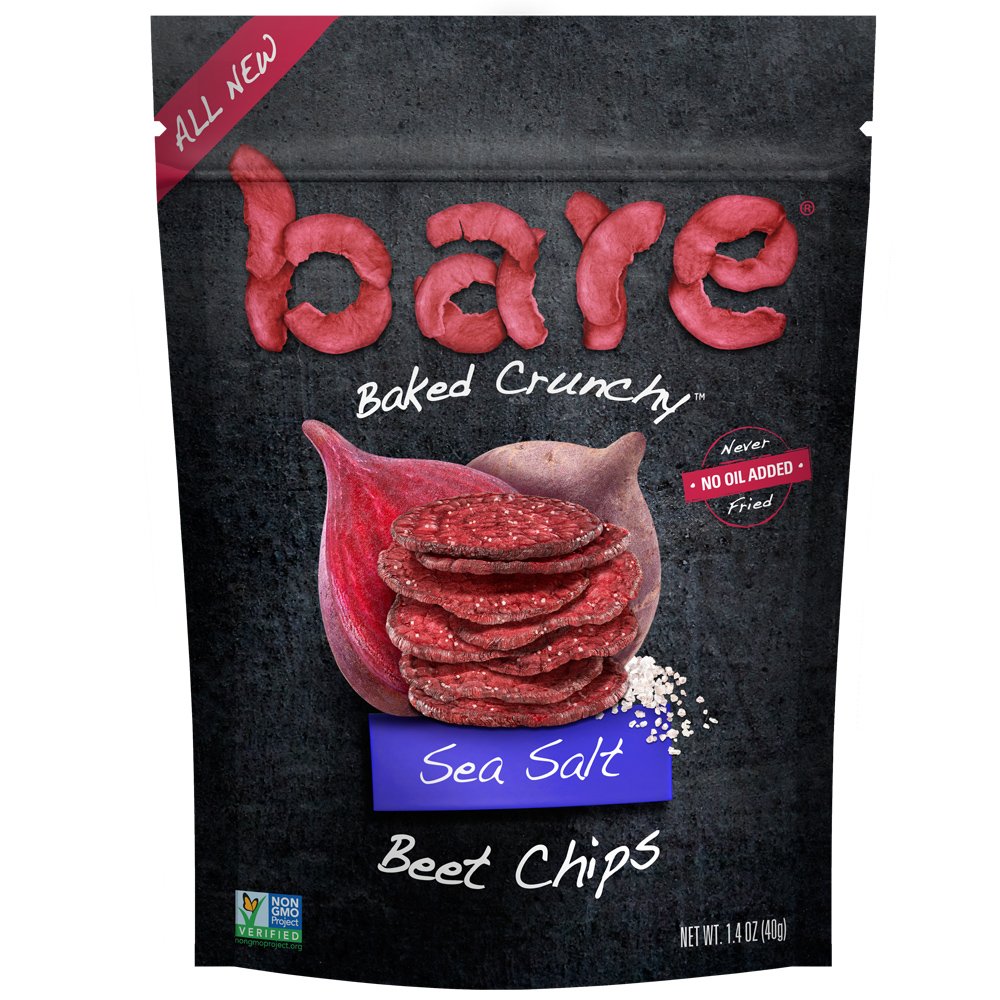 Bare Baked Crunchy Beet Chips, Sea Salt, Gluten Free