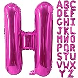 Lovoir 40 Inch Large Hot Pink Letter H Balloons Big
