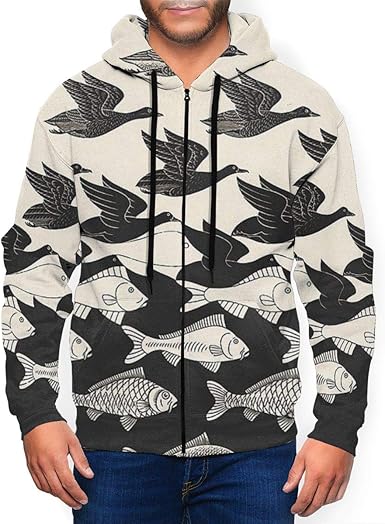 graphic zipper hoodie