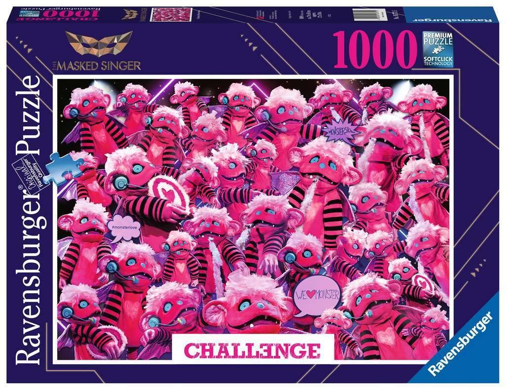 Ravensburger Puzzle 16771 - Challenge Monster - 1000 Pieces Puzzle for Adults and Children from 14 Years, As Known from The Masked Singer
