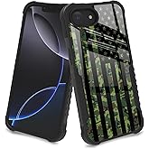 YALUUU for iPhone 16e Case Army Green Camo American Flag Design for Men Boys [Shockproof Bumper] [Anti-Scratch] [Anti-Slip] Heavy Duty Protection Cover for iPhone SE 2025 / SE 4