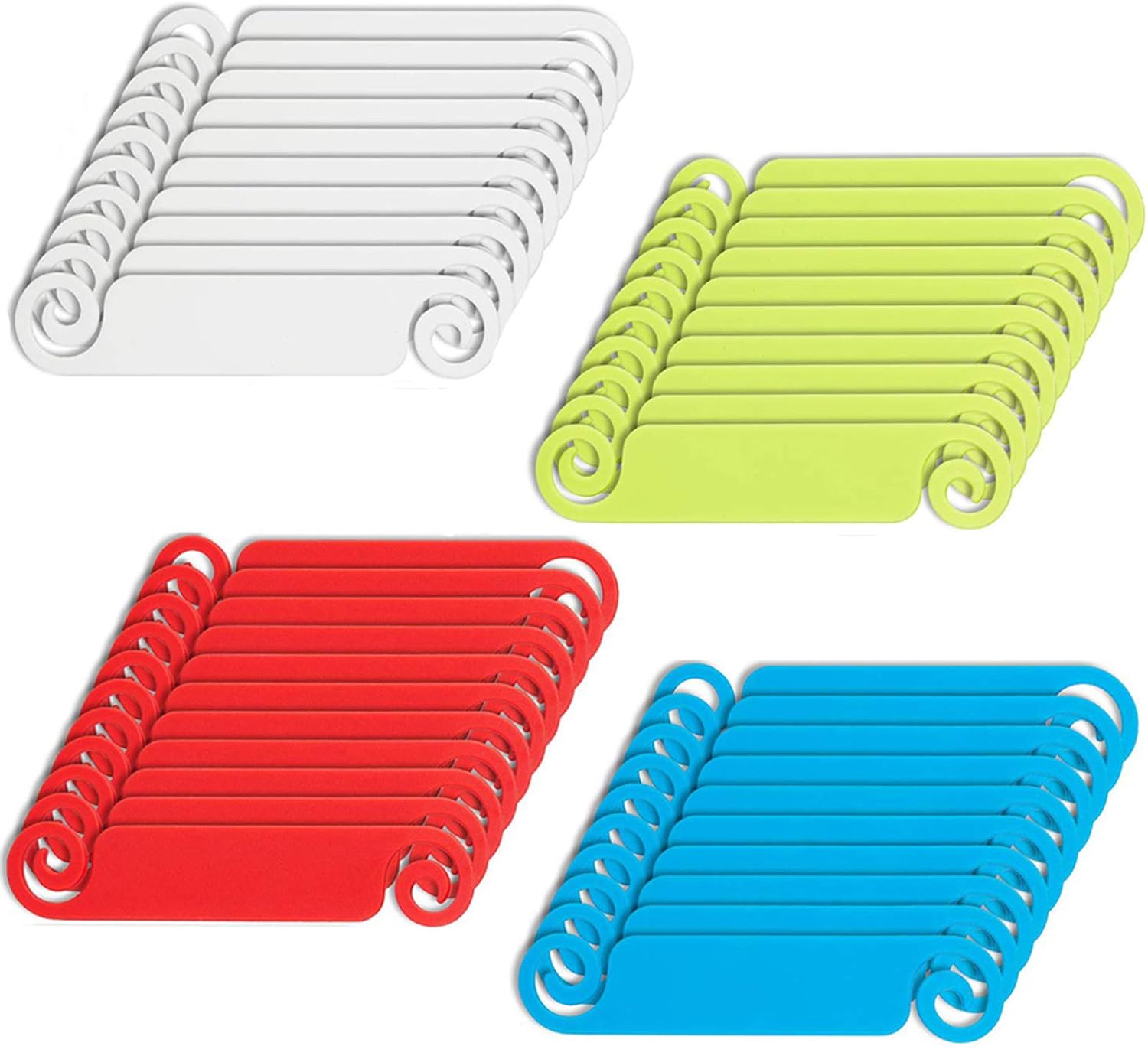 80 Pieces Multicolor Cable Management Labels Cble Lables for Organizing