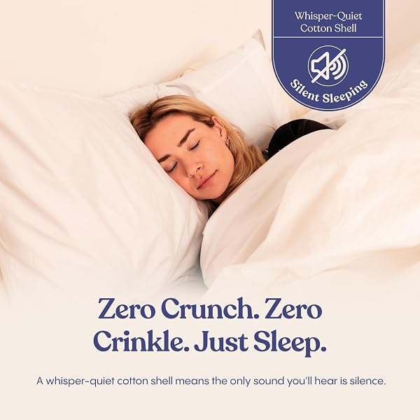 FLUFFCO ZEN FLUFF™ DOWN ALTERNATIVE BED PILLOW – LUXURY HOTEL QUALITY – 300 TC COTTON SHELL – PILLOWS FOR SIDE, BACK, AND STOMACH SLEEPERS – MADE IN USA – STANDARD/QUEEN SIZE 20″ X 28″, 1-PACK, SOFT