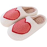 Tellrain Women Slippers Cute Pattern Strawberry Slippers Warm Soft Bedroom Shoes Fuzzy Closed Toe Sandals Non Slip House Bedroom Slippers
