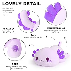 Onsoyours Cute Axolotl Plush, Soft Stuffed Animal