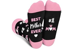 Cantustime Funny Socks for Mother Women - Novelty Mothers Day Birthday Gifts for Mom - Crazy Silly Sock Christmas Stocking