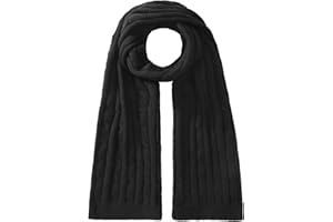 Passionbility Winter Scarf for Women Warm Winter Knit Scarf Cable Chunky Soft Scarves for Cold Weather