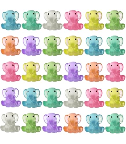 Tohrugue Lot De 34 Figurines Animaux Miniatures En Résine - Déco Jardin, Micro-Paysage, Intérieur - Jouets Créatifs