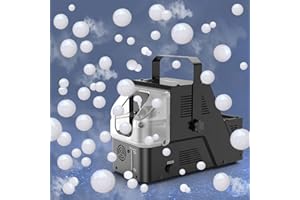 WISDOMLIT Bubble Fog Machine, 450W Bubble Fogger Machine, 5000+ White Fog Bubbles Per Minute, 3 in 1 Smoke & Bubbles Effect for Indoor Outdoor Halloween Christmas Holiday Wedding Birthday Party