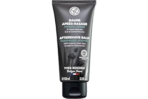 Yves Rocher Aftershave Balm | Moisturizes & Soothes Skin | Non-greasy & Non-sticky | Aloe Vera & Chamomille | Essential Care 