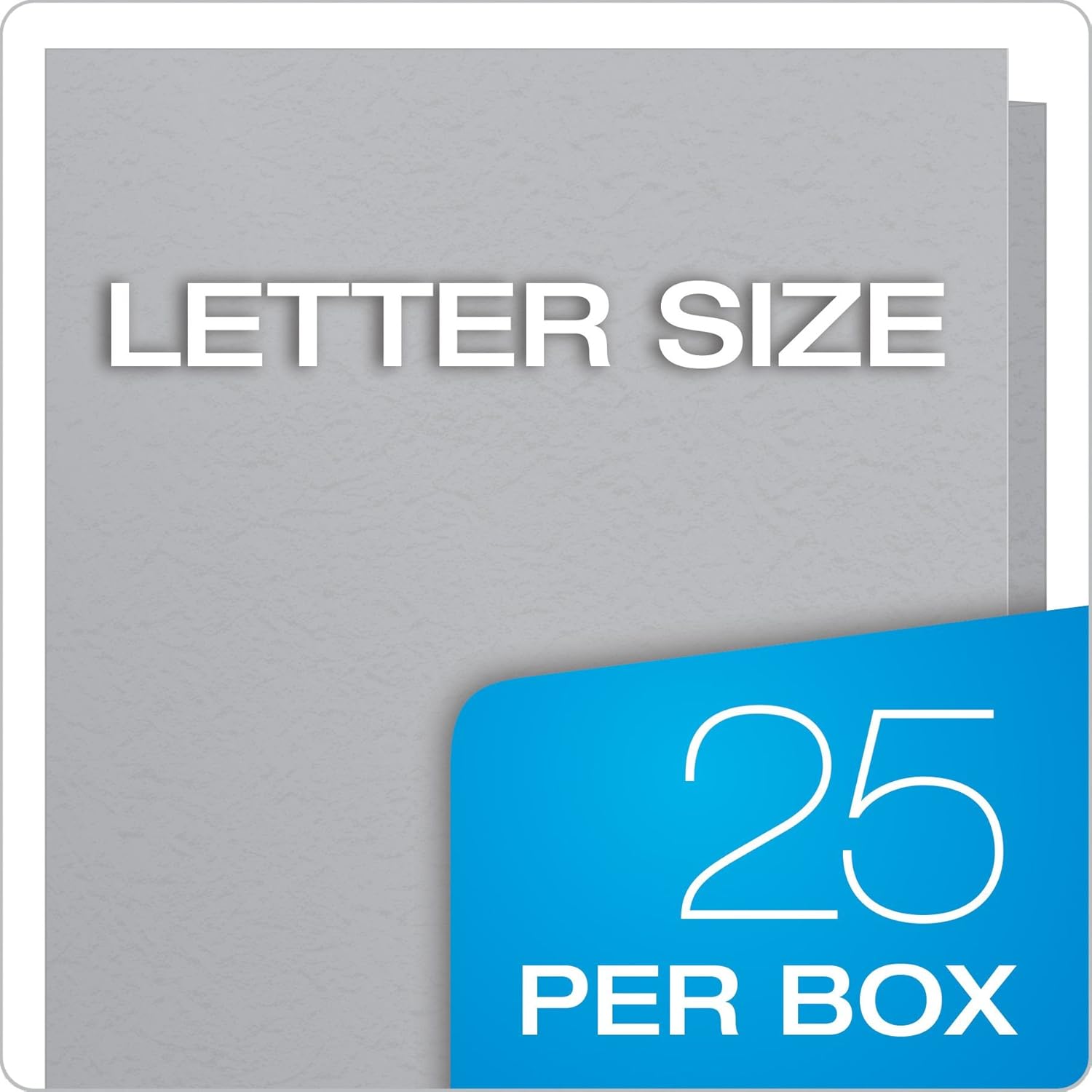 Oxford Two-Pocket Folders w/Fasteners, Gray, Letter Size, 25 per Box (57705) : Binder Pockets : Office Products