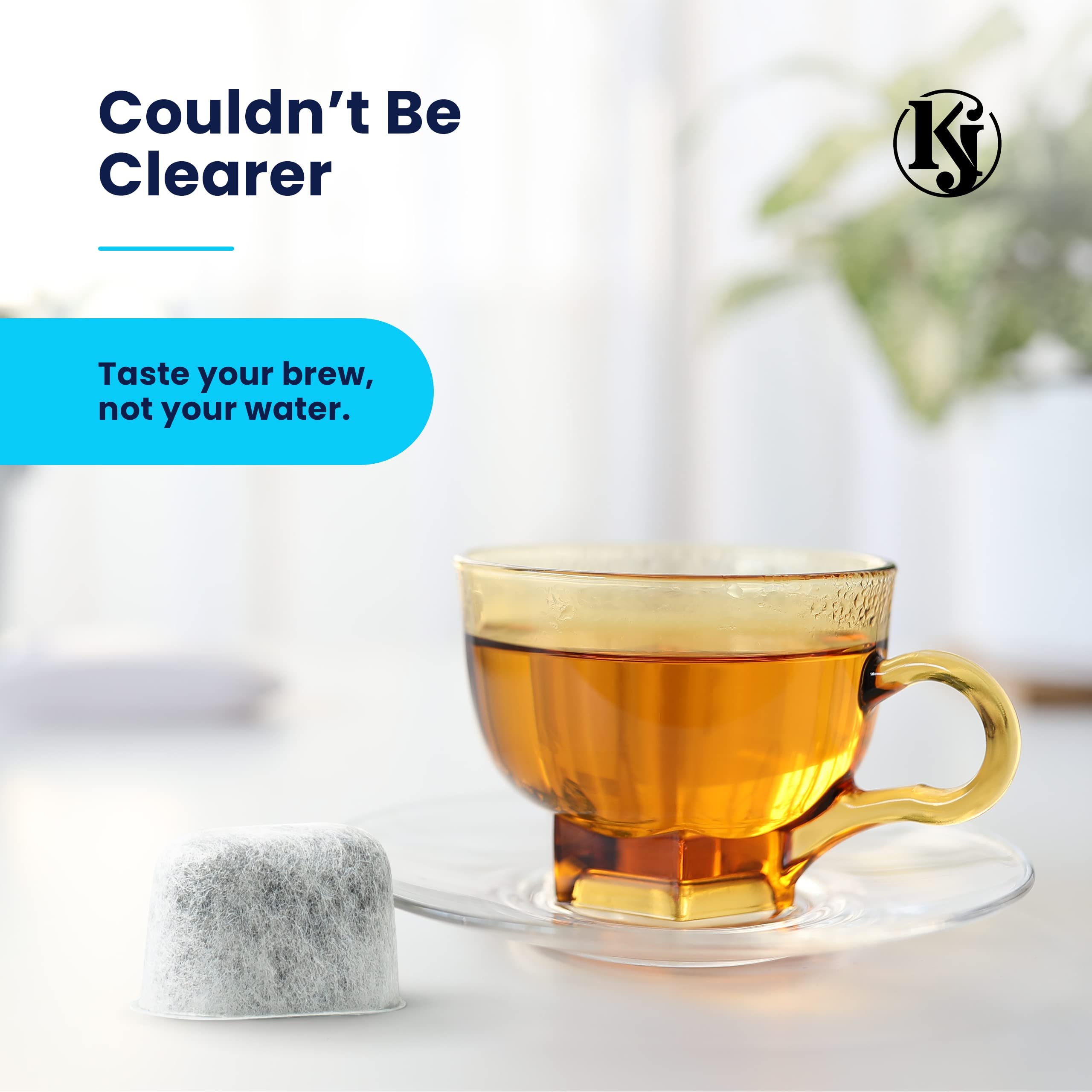 12 Pack Keurig Filter Replacement by K&J - Compatible with Keurig Coffee Machine (2.0 and older)