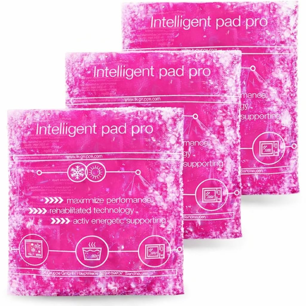 TK Gruppe Timo Kingler Kühlpads Set - MADE IN GERMANY - Kühlakkus Gel, klein & Groß Wärmekissen & Kühlpacks - Kühlkissen - Weisheitszahn & Fieber - Kinder & Erwachsene (3x pink - 16x16 cm)