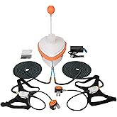 HQLYZJDV Dual-User Battery Scuba Diving System, Support 2 Divers Diving Ventilator with 2 60ft Hoses &amp; Regulators, Rechargeable Tankless Dive System with 5.5H/6-7H/7-10H Usage Time