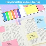 Thboxes Sticky Notes Set 400 Pcs Multicolor PU Leather Cover Office School view 4