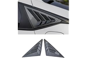 AULESSE for Hon-da Civic Type R Hatchback 2022-2025 Rear Window Louver Decoration Accessories, Racing Sport Style Air Vent Scoop Shades Compatible with Hon-da Civic Type R 2022 2023 2024 2025 Carbon Black