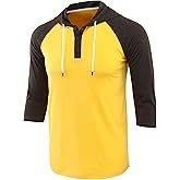Demucy Mens Hoodies Shirt Casual Athletic Workout Fashion Hooded Lightweight Jersey Sweatshirt Long Sleeve with Drawstring