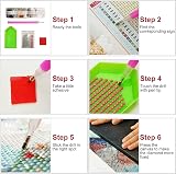 CLYCTIP Diamond Painting Kits for Adults 30x30cm White 5D Stitch DIY view 5