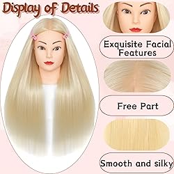 Mannequin Head Human Hair 26"-28" Female 80% Human