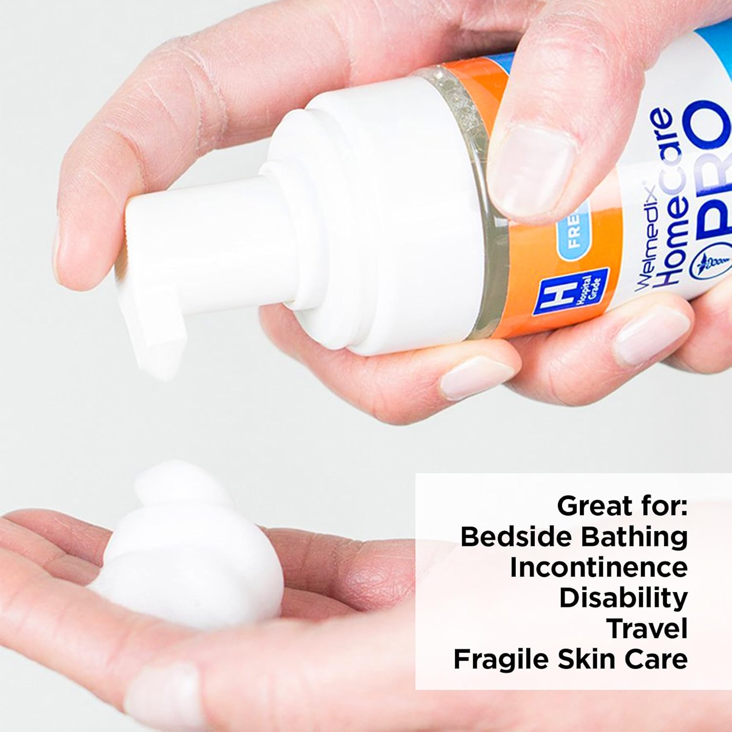 Welmedix No-Rinse Adult Gentle Cleansing Foam – No-Rinse Full Body Personal Cleanser or Incontinence Care/Foam Formula Better for Washing Than Just Wipes/Great for Caregivers and Loved Ones (3-Pack): Health & Personal Care